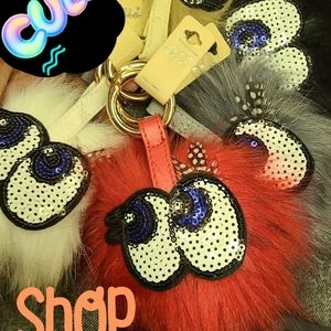 OMG too cute  fur balls  Key chains